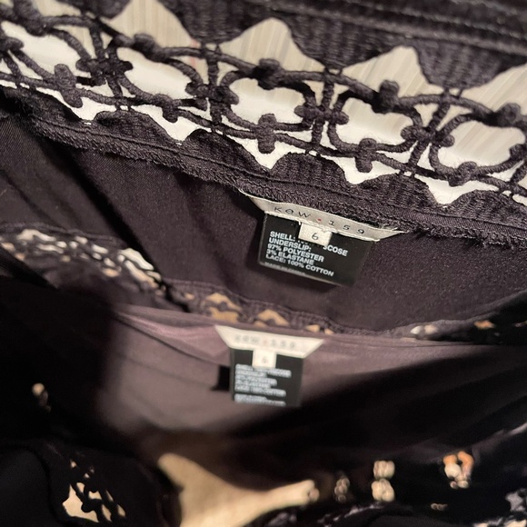 Super Cute KEW 159 black cut-out lace shift dress SUMMER coverup AU brand size 6 - Picture 5 of 10